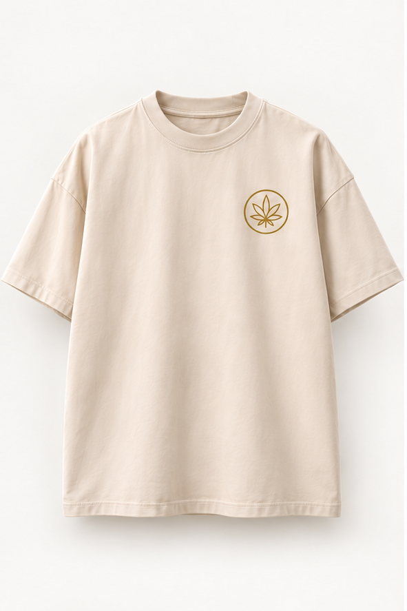 Cream Oversized Tee — front view