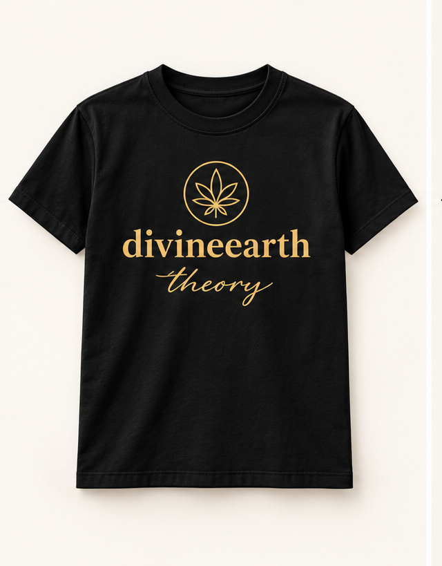 Jet Black Classic Full-Logo Tee — front view