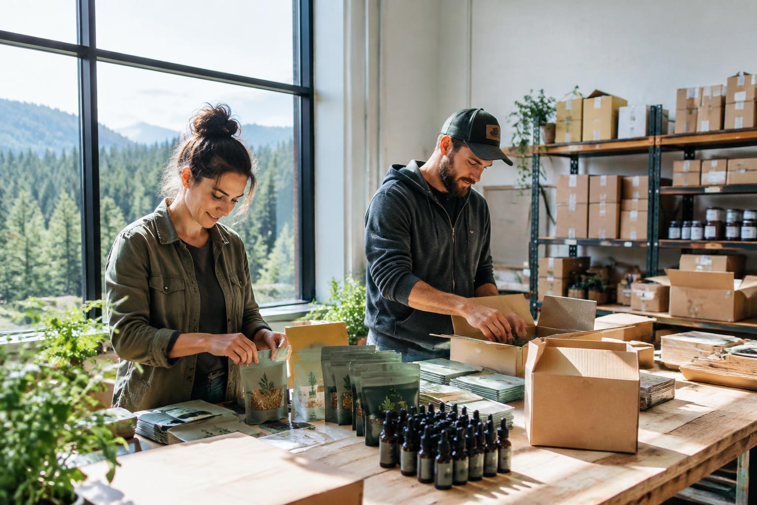 Empty retail shelves illustrating the uncertainty facing Oregon hemp businesses
