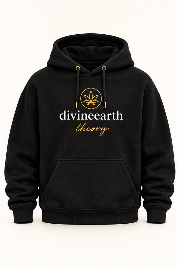 Jet Black Pullover Hoodie — front view